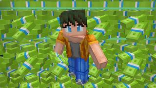 Screenshot of the Minecraft Bedrock Marketplace product Money One Block created by Wonder.