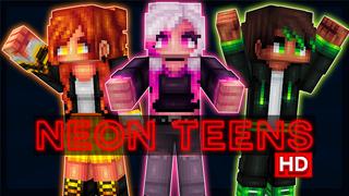 Thumbnail of the Minecraft Bedrock Marketplace product Neon Teens HD created by Wonder.