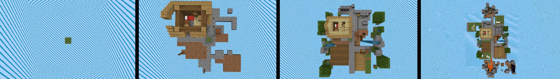 Panorama of the Minecraft Bedrock Marketplace product ONEBLOCK BUT THE WORLD EXPANDS created by Wonder.