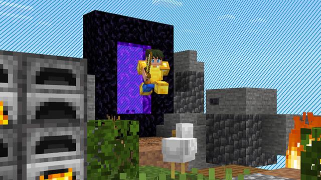 Screenshot of the Minecraft Bedrock Marketplace product ONEBLOCK BUT THE WORLD EXPANDS created by Wonder.