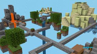 Screenshot of the Minecraft Bedrock Marketplace product ONEBLOCK BUT THE WORLD EXPANDS created by Wonder.