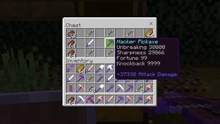 Screenshot of the Minecraft Bedrock Marketplace product Overpowered Tools created by Wonder.