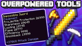 Thumbnail of the Minecraft Bedrock Marketplace product Overpowered Tools created by Wonder.