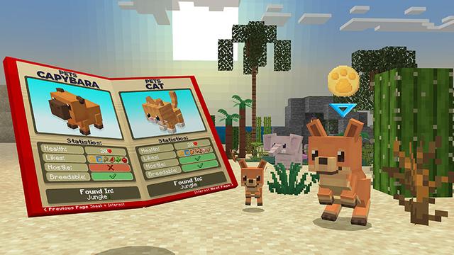 Screenshot of the Minecraft Bedrock Marketplace product Pets Collection Add-On created by Wonder.