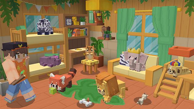 Screenshot of the Minecraft Bedrock Marketplace product Pets Collection Add-On created by Wonder.