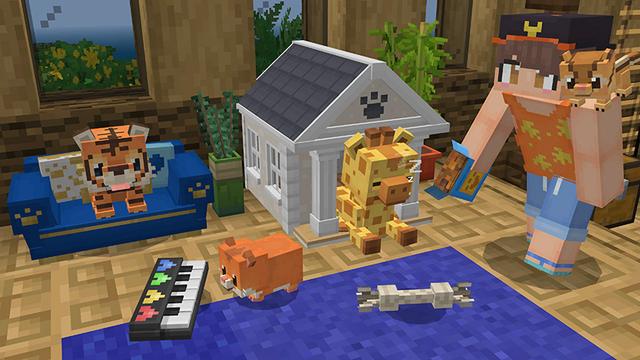 Screenshot of the Minecraft Bedrock Marketplace product Pets Collection Add-On created by Wonder.