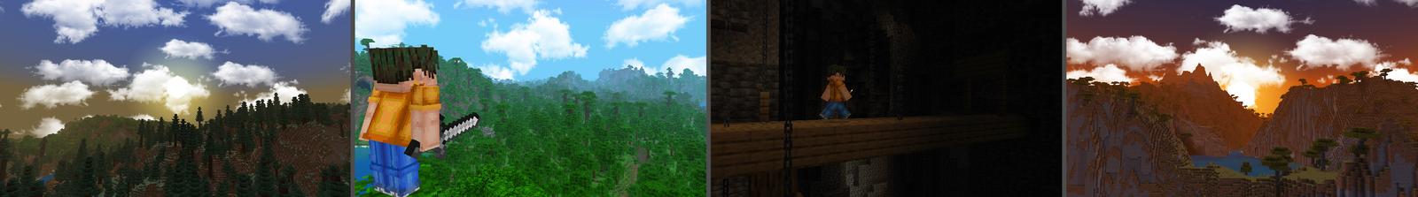 Panorama of the Minecraft Bedrock Marketplace product Realism created by Wonder.