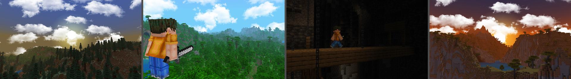 Panorama of the Minecraft Bedrock Marketplace product Realism created by Wonder.