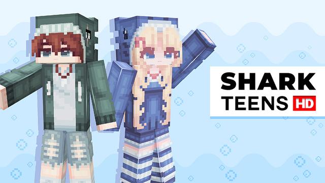 Thumbnail of the Minecraft Bedrock Marketplace product Shark Teens HD created by Wonder.