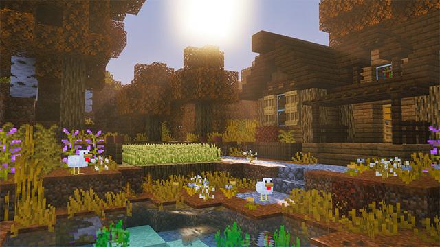 Screenshot of the Minecraft Bedrock Marketplace product Simple Seasons created by Wonder.