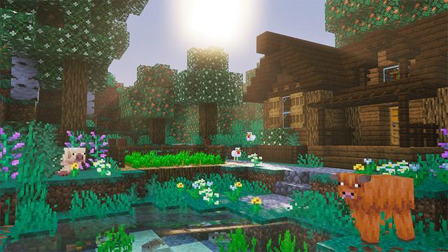 Screenshot of the Minecraft Bedrock Marketplace product Simple Seasons created by Wonder.