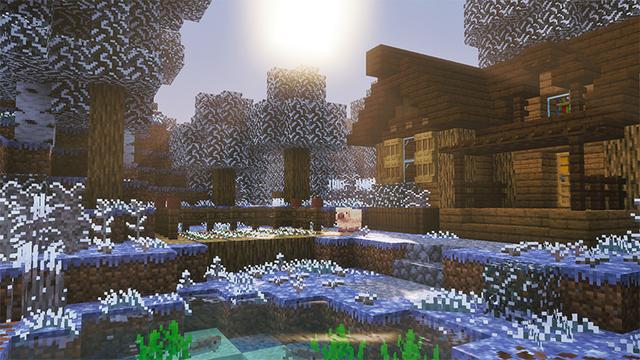 Screenshot of the Minecraft Bedrock Marketplace product Simple Seasons created by Wonder.