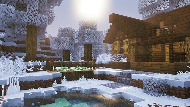 Screenshot of the Minecraft Bedrock Marketplace product Simple Seasons created by Wonder.