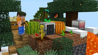 Screenshot of the Minecraft Bedrock Marketplace product Skyblock Machines created by Wonder.