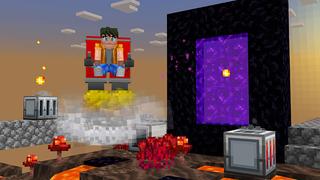 Screenshot of the Minecraft Bedrock Marketplace product Skyblock Machines created by Wonder.