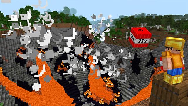 Screenshot of the Minecraft Bedrock Marketplace product Super Weapons created by Wonder.