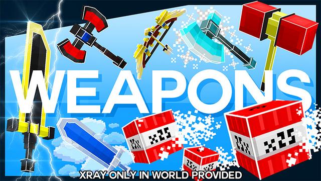 Thumbnail of the Minecraft Bedrock Marketplace product Super Weapons created by Wonder.