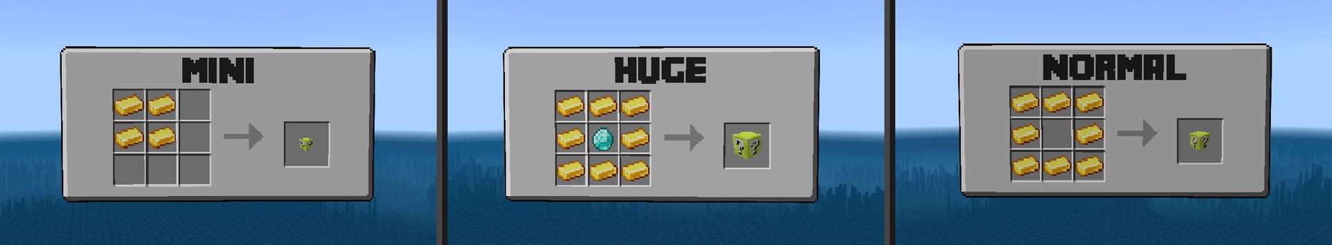 Panorama of the Minecraft Bedrock Marketplace product Survival Island Lucky Block created by Wonder.