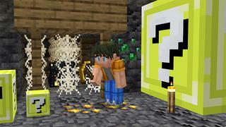 Screenshot of the Minecraft Bedrock Marketplace product Survival Island Lucky Block created by Wonder.