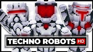 Thumbnail of the Minecraft Bedrock Marketplace product Techno Robots HD created by Wonder.