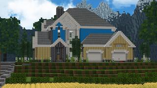 Screenshot of the Minecraft Bedrock Marketplace product Traditional House created by Wonder.