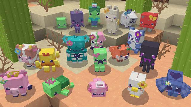 Screenshot of the Minecraft Bedrock Marketplace product Ultra Cute Mob Pets created by Wonder.