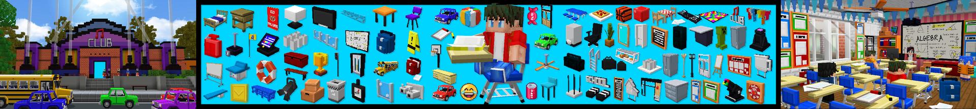 Panorama of the Minecraft Bedrock Marketplace product Wonder RP: School Edition created by Wonder.