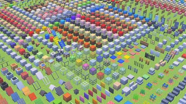 Screenshot of the Minecraft Bedrock Marketplace product Wonder's Building Blocks Add-On created by Wonder.