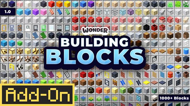 Thumbnail of the Minecraft Bedrock Marketplace product „Wonder’s Building Blocks“-Add-On created by Wonder.