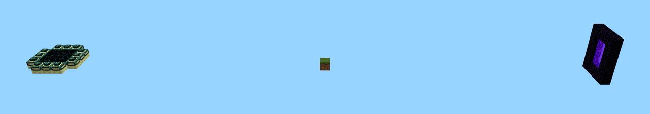 Panorama of the Minecraft Bedrock Marketplace product One Block created by ADD!T!ONS.