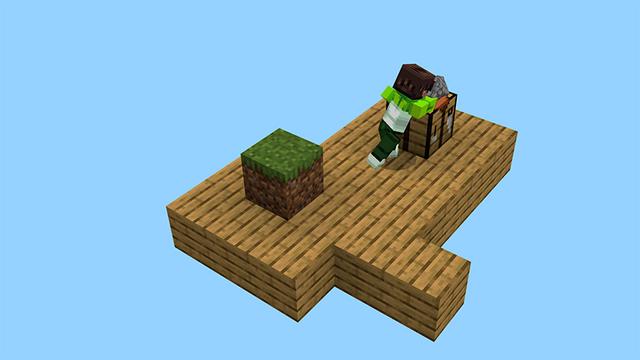 Screenshot of the Minecraft Bedrock Marketplace product One Block created by ADD!T!ONS.