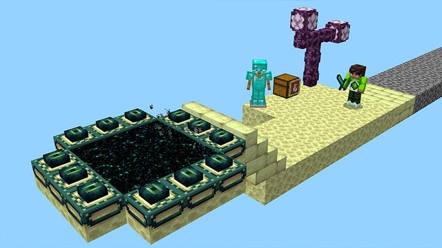 Screenshot of the Minecraft Bedrock Marketplace product One Block created by ADD!T!ONS.