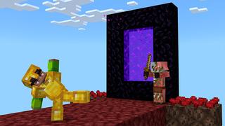 Screenshot of the Minecraft Bedrock Marketplace product One Block created by Xmrvizzy.