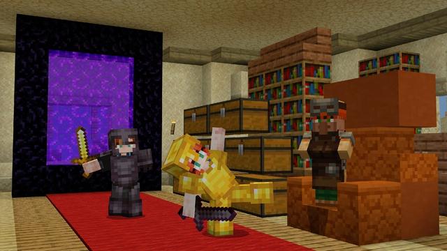 Screenshot of the Minecraft Bedrock Marketplace product Sand Castle Base created by ADD!T!ONS.