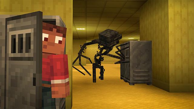 Screenshot of the Minecraft Bedrock Marketplace product BACKROOMS Add-On created by XP GAMES.