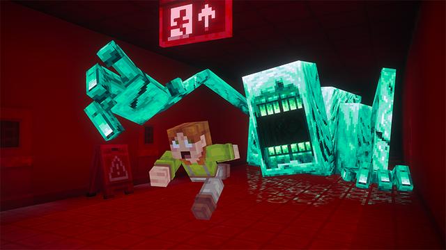 Screenshot of the Minecraft Bedrock Marketplace product BACKROOMS Add-On created by XP GAMES.