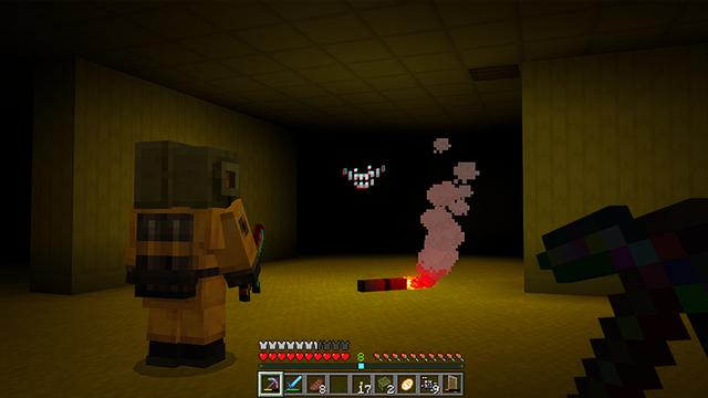 Screenshot of the Minecraft Bedrock Marketplace product BACKROOMS Add-On created by XP GAMES.