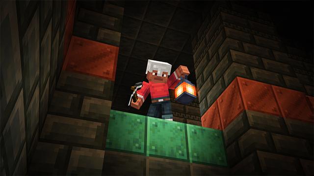 Screenshot of the Minecraft Bedrock Marketplace product DYNAMIC LIGHT Add-On created by XP GAMES.