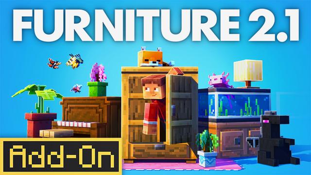 Thumbnail of the Minecraft Bedrock Marketplace product FURNITURE Add-On created by XP GAMES.