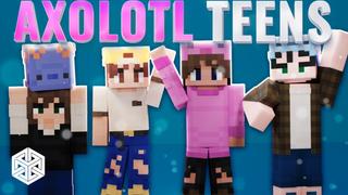Thumbnail of the Minecraft Bedrock Marketplace product Axolotl Teens created by Yeggs.