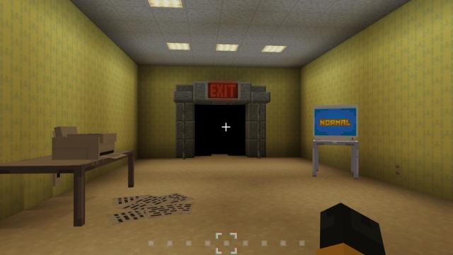 Screenshot of the Minecraft Bedrock Marketplace product Backrooms Escape created by Yeggs.