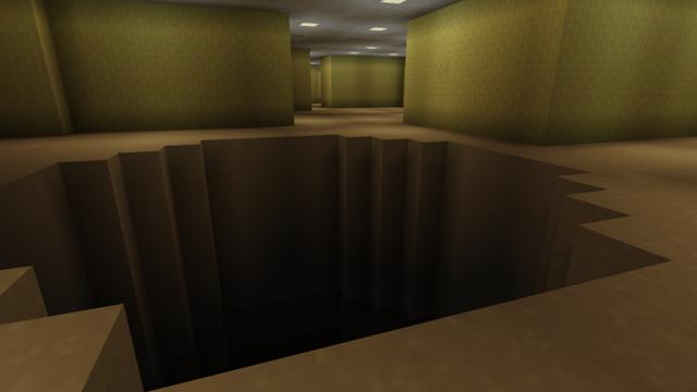 Screenshot of the Minecraft Bedrock Marketplace product Backrooms created by Yeggs.