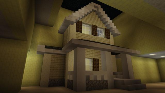 Screenshot of the Minecraft Bedrock Marketplace product Backrooms created by Yeggs.