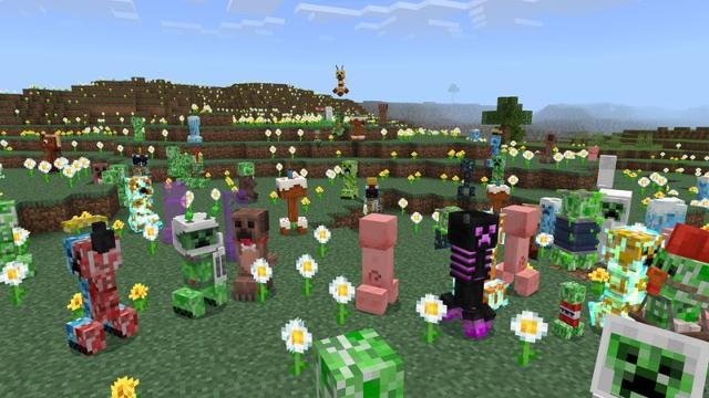 Screenshot of the Minecraft Bedrock Marketplace product Better Creepers created by Yeggs.