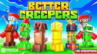 Thumbnail of the Minecraft Bedrock Marketplace product Better Creepers created by Yeggs.