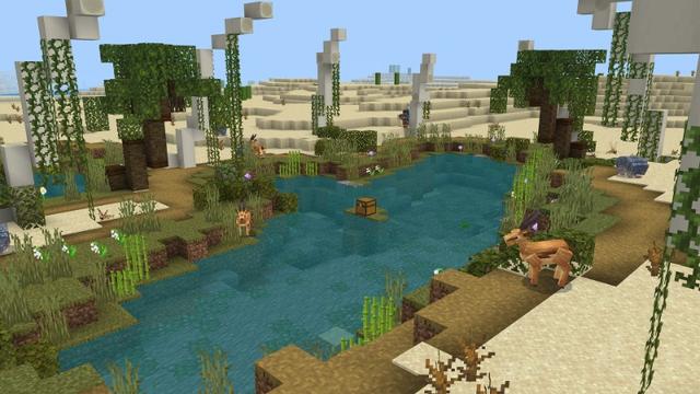 Screenshot of the Minecraft Bedrock Marketplace product Better Deserts created by Yeggs.
