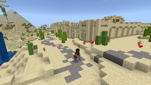 Screenshot of the Minecraft Bedrock Marketplace product Better Deserts created by Yeggs.