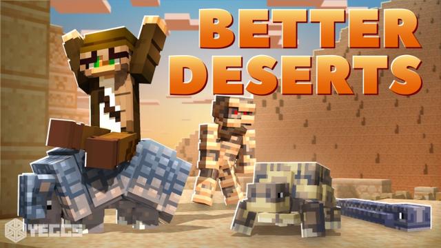 Thumbnail of the Minecraft Bedrock Marketplace product De meilleurs déserts created by Yeggs.