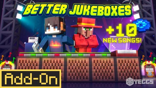 Thumbnail of the Minecraft Bedrock Marketplace product Better Jukeboxes Add-On created by Yeggs.