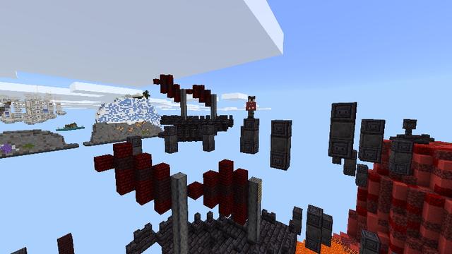Screenshot of the Minecraft Bedrock Marketplace product Biome Run created by Yeggs.